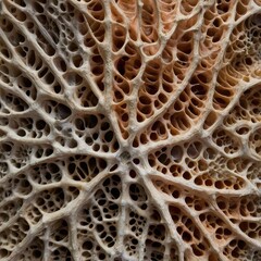 coral texture, porous structure of dried coral with complex patterns
