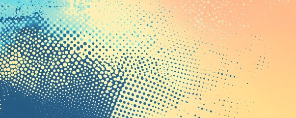 Aufkleber - Abstract background with transitioning halftone dots creating gradient effect
