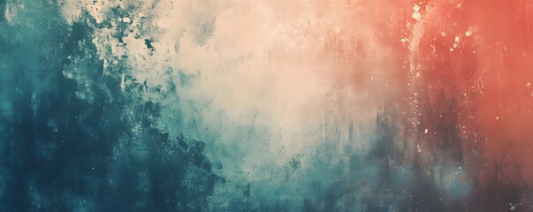 Poster - Abstract grunge textured background blending red and blue colors