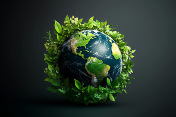 Wall Mural - world environment and earth day concept with globe