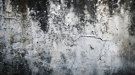 Poster - Grunge concrete wall showing signs of ageing and decaying