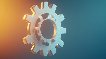 Aufkleber - Interlocking gears, mechanism, cogwheels, teamwork, engineering, technology concept.