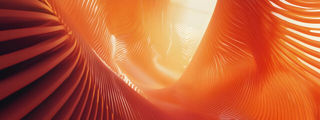 Wall Mural - orange abstract pattern with bright lines, modern and minimal 4k wallpaper, textured design -