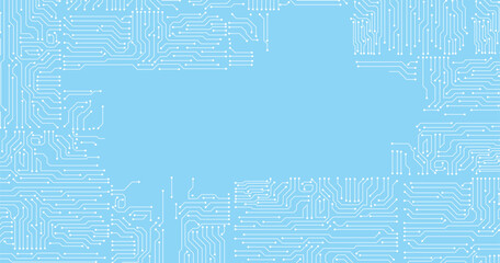 High tech technology geometric and connection system background with digital data abstract