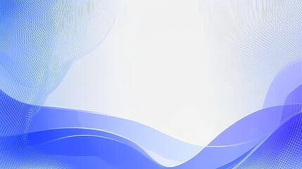 Sticker - a blue and white background with a blue wave. abstract background with blue wavy lines on white, vec