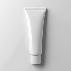Poster - Minimalist White Tube Mockup: Perfect for showcasing cosmetic, cream, lotion, or medical products on a clean background.