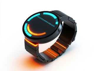 futuristic smartwatch: modern technology in a stylish, advanced, smartwatch design. featuring digita