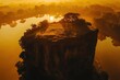 © Ifti Digital - Spectacular sunset over Sigiriya rock in Sri Lanka highlighting natural beauty and landscape, Amazing aerial view of Sigiriya rock at sundown Sri Lanka drone footage