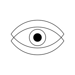 Wall Mural - eye icon vector illustration