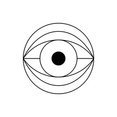Wall Mural - vector eye icon