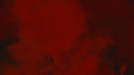 Wall Mural - A bold abstract design with smoky, cloud patterns in deep red and black, creating a dramatic, mysterious texture.