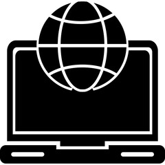Web Development Glyph Icon
