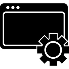 Web Development Glyph Icon