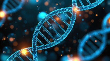 Aufkleber - Abstract DNA Double Helix Structure Science Medical Genetic Background