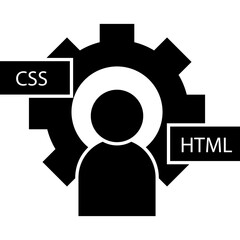 Web Development Glyph Icon