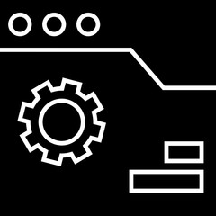 Web Development Glyph Icon