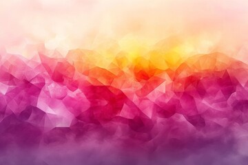 Poster - Colorful abstract background with warm hues of pink, orange, and yellow blending seamlessly in a dreamy landscape