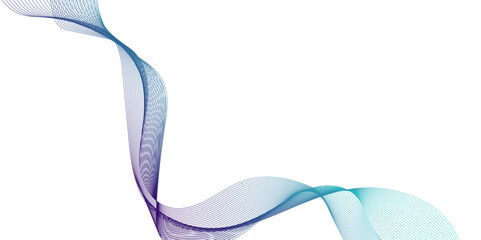 Wall Mural - dynamic curved flowing lines abstract background, wave with lines created using blend tool, technolo