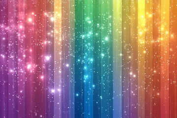 Aufkleber - Colorful sparkling rainbow pattern creates a vibrant backdrop for creative projects and designs