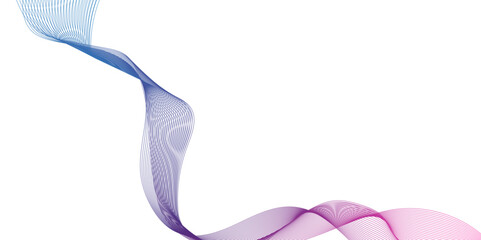 Wall Mural - dynamic curved flowing lines abstract background, wave with lines created using blend tool, technolo