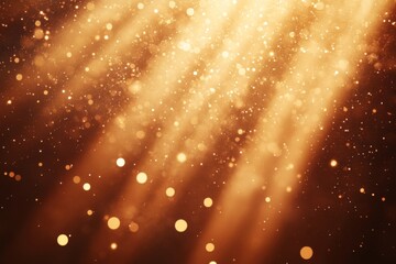 Aufkleber - Golden rays and sparkles illuminate a warm background in a captivating display of light during a festive celebration at night
