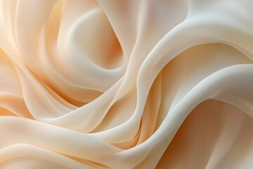 Aufkleber - Elegant draping of soft fabric showcasing warm neutral shades in a gentle flow ideal for textile design and fashion inspiration