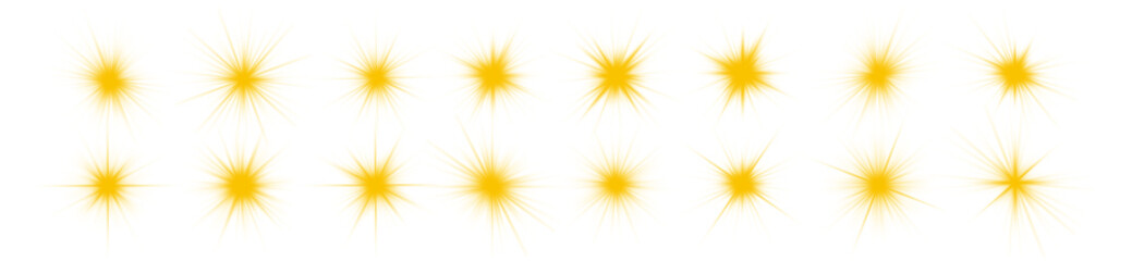 Wall Mural - star sunlight yellow flare flash ray glow shine shiny glare effect abstract christmas burst bright b