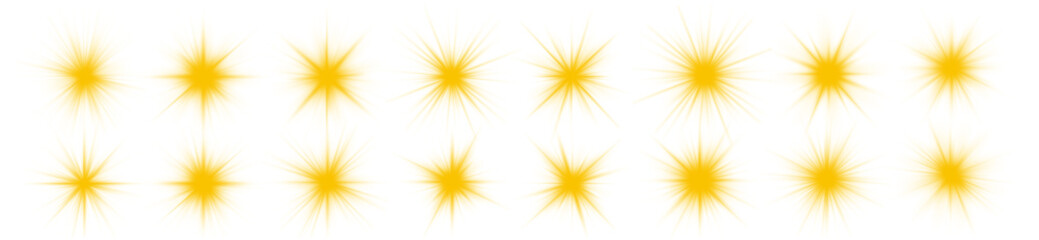 Wall Mural - star sunlight yellow flare flash ray glow shine shiny glare effect abstract christmas burst bright b