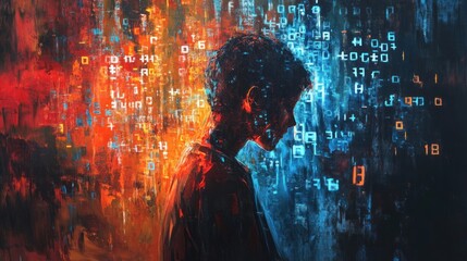 Abstract portrayal of information overload affecting software developers experience