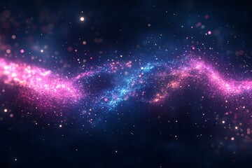 Aufkleber - Colorful cosmic nebula with vibrant stars and galactic dust in deep space