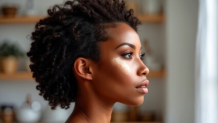 stunning profile view of a natural beauty