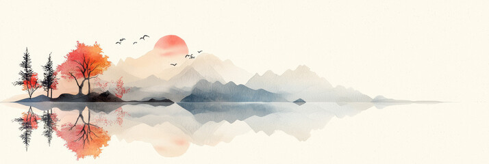 Poster - A soothing depiction of nature showcasing delicate organic shapes, soft textures, and calming