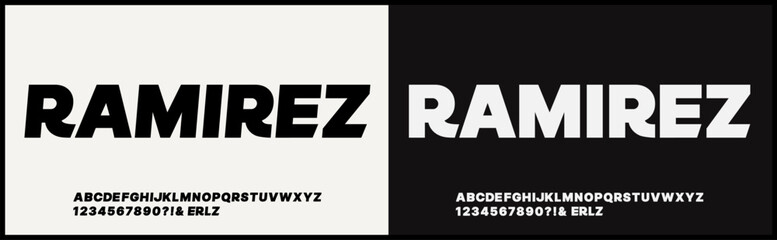 Wall Mural - modern bold vector font. alphabet minimalist uppercase. typography urban style for fashion, sport, t