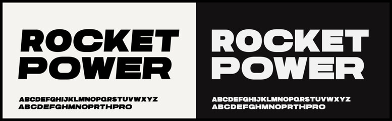 Wall Mural - modern bold sans serif vector font. typography urban style alphabet font for fashion, sport, technol