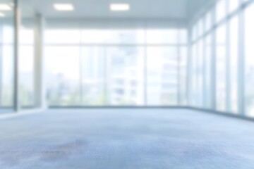 Aufkleber - Bright and blurred office interior with panoramic