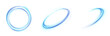 © Valeriia - A set of glowing rings with smooth motion blur on a white background. Perfect for futuristic interfaces, HUD elements, abstract energy effects or clean tech design.