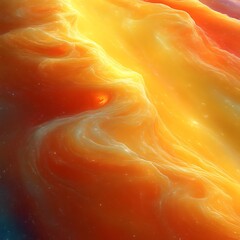 Wall Mural - abstract swirling nebula, cosmic texture, vibrant gold, space background, design element