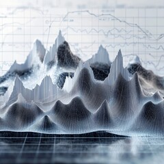 Poster - Analyzing Market Trends: A Visual Representation of Stock Price Fluctuations and Data Analysis
