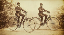 Cadre De Vélo Ancien Début 1900 - Pièce De Collection Rouillé/marques D'usage