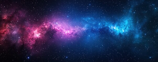 Wall Mural - stunning cosmic nebula with vibrant colors in deep space imagery for science and astronomy enthusias