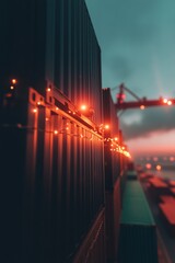 Fototapete - Universal Day of Culture Global Trade Logistics Illuminated - Geospatial Connectivity and Sustainable Commerce Visual for Digital Transformation Era