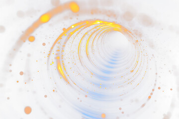 Aufkleber - Abstract swirling tunnel of light and particles.