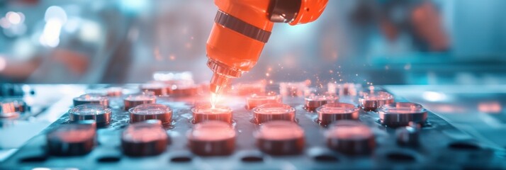 Poster - Next-Gen Pharma Precision AI-Driven Robotic Micromanufacturing in Cutting-Edge Healthcare Technology - Transformative Pharmaceutical Innovation Visualized