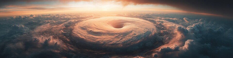 Aufkleber - Climate Crisis Visualization Epic Hurricane Satellite Imagery Revealing Extreme Weather Dynamics in High-Resolution 8K for Global Meteorological Research and Environmental Awareness