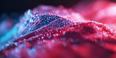 Fototapete - Cinematic Quantum Data Visualization Immersive Neural Network Landscape in Neon Chromatic Gradient - AI Innovation and Digital Transformation Aesthetic