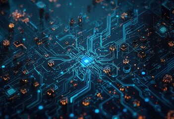 Fototapete - Circuit Board
