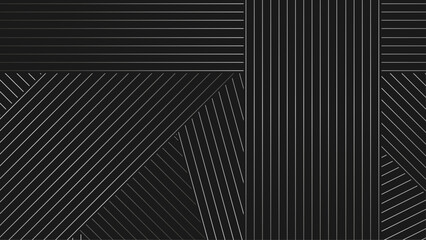 Wall Mural - abstract black background with diagonal lines. modern dark abstract vector texture.