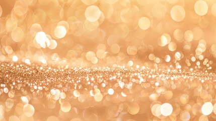 Wall Mural - Blurry image of gold with many small circles. The image has a dreamy, ethereal quality to it