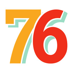 Wall Mural - an illustration featuring the number 