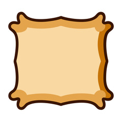 Wall Mural - a blank, ornate frame with a vintage feel. it is a design element, ready for any content vector illu
